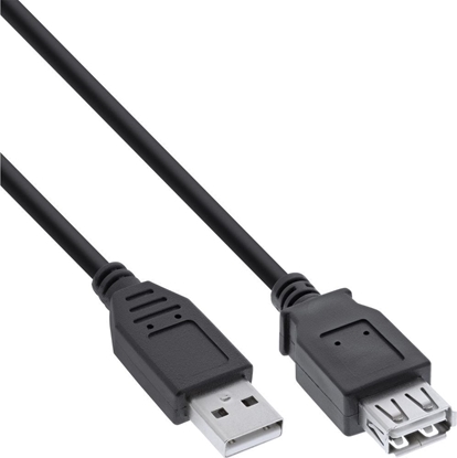 Picture of Kabel USB InLine USB-A - USB-A 1 m Czarny (34610B)