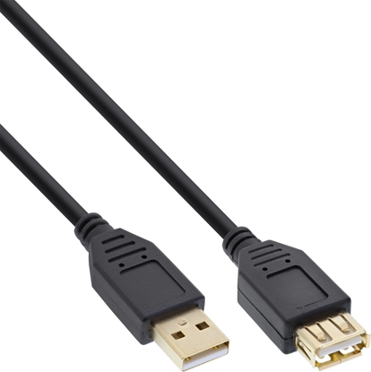 Picture of Kabel USB InLine USB-A - USB-A 1.5 m Czarny (34615S)