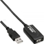 Attēls no Kabel USB InLine USB-A - USB-A 10 m Czarny (34611I)