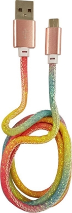 Picture of Kabel USB LC-Power USB-A - microUSB 1 m Wielokolorowy (31332C)
