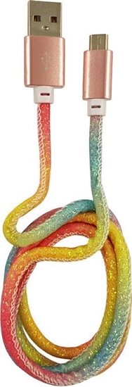 Picture of Kabel USB LC-Power USB-A - microUSB 1 m Wielokolorowy (31332C)