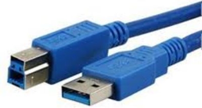 Picture of Kabel USB MediaRange USB-A - USB-B 3 m Niebieski (MRCS149)