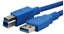 Attēls no Mediarange Anschlusskabel USB 3.0 Stecker A/B 3m blau