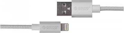 Attēls no Kabel USB Orico USB-A - Lightning 1 m Szary (LTF-10-V1-SV-BP)