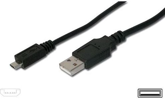 Picture of Kabel USB PremiumCord USB-A - microUSB 5 m Czarny (ku2m5f)
