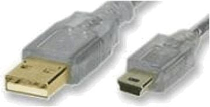 Picture of Kabel USB PremiumCord USB-A - miniUSB 3 m Przezroczysty (ku2m3a)