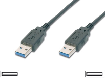 Picture of Kabel USB PremiumCord USB-A - USB-A 2 m Czarny (ku3aa2bk)