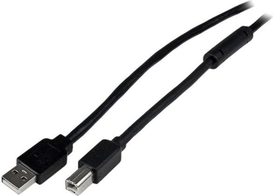 Изображение Kabel USB StarTech USB-A - USB-B 20 m Czarny (USB2HAB65AC)