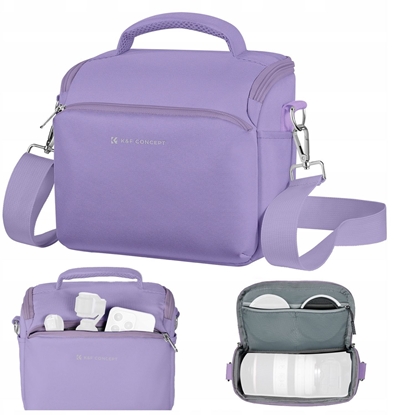 Изображение Kabura Torba Fotograficzna Foto Sling Na Aparat Dslr Dron Kamer Gimbal K&f / Kf13.179v7 / Fioletowy