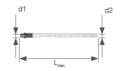 Picture of KAN-therm Element poczeniowy Push Platinum do grzejnika z rur wielowarstwow 500mm 9027.180