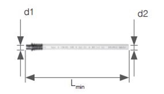 Picture of KAN-therm Element poczeniowy Push Platinum do grzejnika z rur wielowarstwow 500mm 9027.180