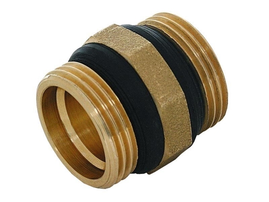 Picture of KAN-therm Nypel specjalny 1" z uszczelkami mosiny R543