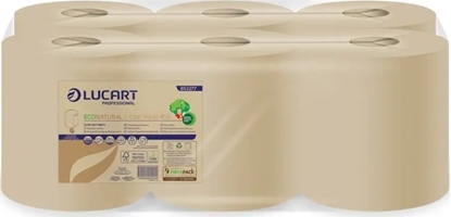 Attēls no Karen Lucart EcoNatural L-ONE Maxi - Czyciwo w roli, centralnie dozowane, 2 warstwy, 158 m, celuloza Fiberpack - 6 rolek
