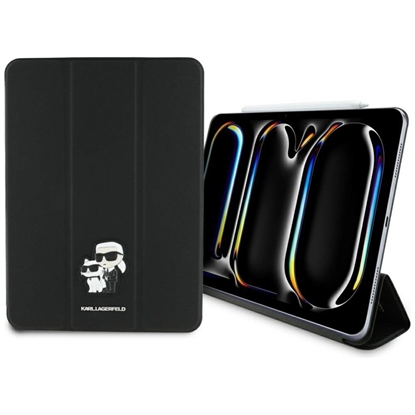 Изображение Karl Lagerfeld KLFC11PM24SAKCK iPad Pro   11" 2024 Book Cover czarny/black Saffiano Magnetic Karl &Choupette