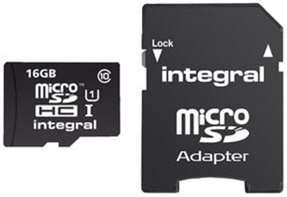 Изображение Karta Integral UltimaPro MicroSDHC 16 GB Class 10 UHS-I/U1  (INMSDH16G10-90U1)