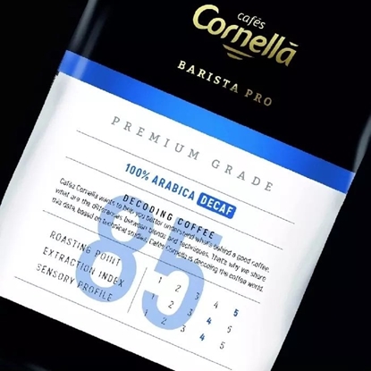 Attēls no Kawa ziarnista Cornella Kawa ziarnista Barista PRO Premium Grade Decaf 85 500g