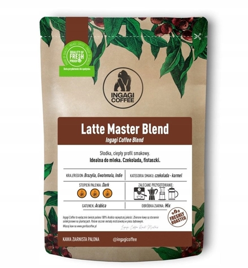 Picture of Kawa ziarnista Ingagi Kawa ziarnista Coffee Latte Master Blend 1kg