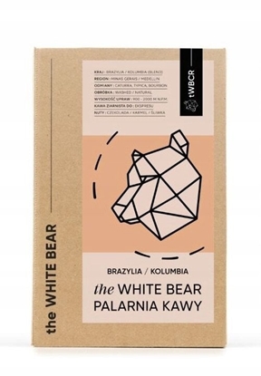 Attēls no Kawa ziarnista The White Bear Kawa ziarnista Brazylia/Kolumbia 1kg