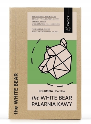 Attēls no Kawa ziarnista The White Bear Kawa ziarnista Kolumbia Excelso 1kg