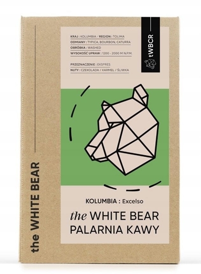 Изображение Kawa ziarnista The White Bear Kawa ziarnista Kolumbia Excelso 1kg