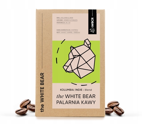 Picture of Kawa ziarnista The White Bear Kawa ziarnista Kolumbia/Indie 1kg