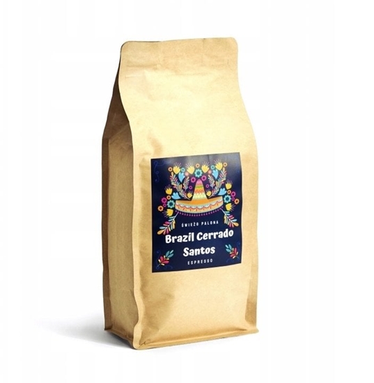 Изображение Kawa ziarnista wieo Palona Kawa ziarnista Brazil Cerrado Santos Natural 1kg