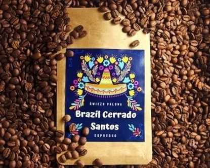 Attēls no Kawa ziarnista wieo Palona Kawa ziarnista Brazylia Cerrado Santos Natural 250g