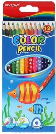 Picture of Keyroad KREDKI TRÓJKTNE KEYROAD 12 KOLORÓW