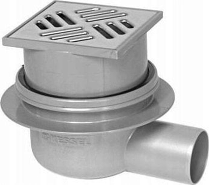 Attēls no Kessel Kessel Classic Odpyw boczny z kratk nierdz. 100 x100 - 40150.20