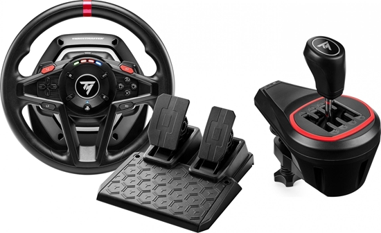 Изображение Kierownica Thrustmaster T128 PS5/PS4/PC (4160781) + Lewarek TH8S (4060256)