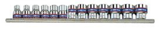 Изображение King Tony Zestaw nasadek 6-ktnych 3/8" 7-19mm 13szt. (3513MR)