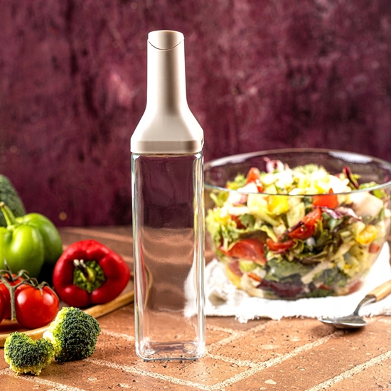 Picture of KingHoff Szklana butelka z nalewakiem do octu i oliwy 500ml KH-2004