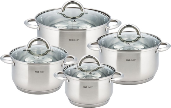Picture of KingHoff Zestaw garnków 8 elementów (KH-4448)