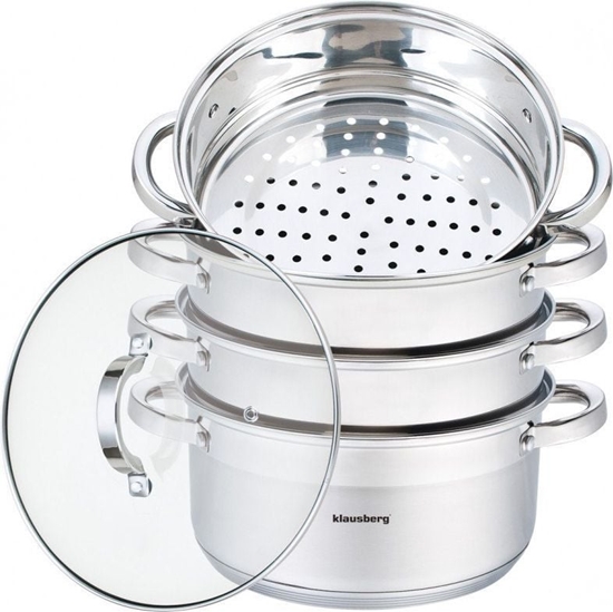Изображение Klausberg Garnek do gotowania na parze 24cm (KB-7146)