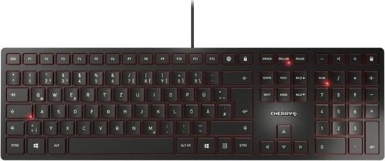 Изображение Klawiatura Triton CHERRY KC 6000 SLIM klawiatura USB Skandynawia Czarny