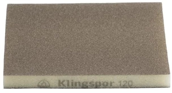 Picture of Klingspor Gbka polerska 120x98x10mm gr.220 do drewna/szpachli/farb/tworzyw sztucznych (271084)