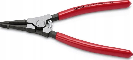 Picture of Knipex KNIPEX assembly pliers for snap rings on shafts 45 11 170 (red, length 170mm, straight)