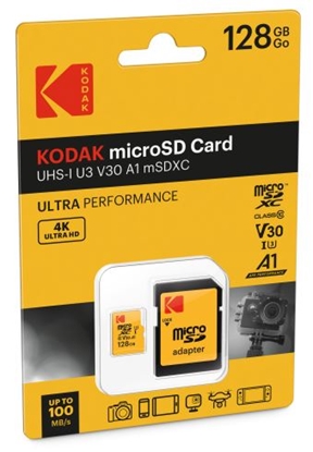 Attēls no Kodak MicroSDXC 128GB UHS-I U3 Ultra