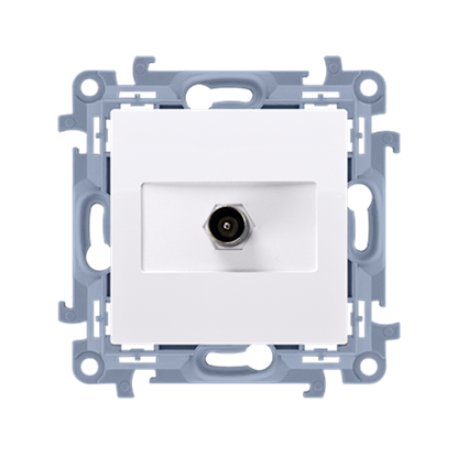 Attēls no Kontakt-Simon Gniazdo antenowe TV pojedyncze kocowe biay (CAK1.01/11)