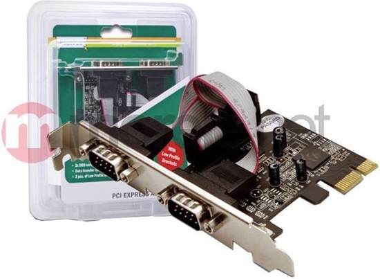 Изображение Kontroler Digitus PCIe 2.0 x1 - 2x Port szeregowy RS-232 (DS-30000)