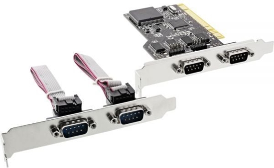 Picture of Kontroler InLine PCI - 4x Port szeregowy DB9 (66639I)