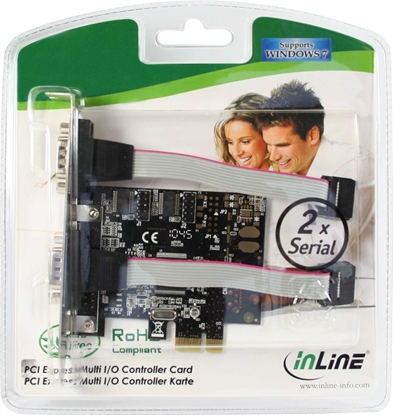 Picture of Kontroler InLine PCI x1 - 2x Port szeregowy RS-232 DB9 (76619C)
