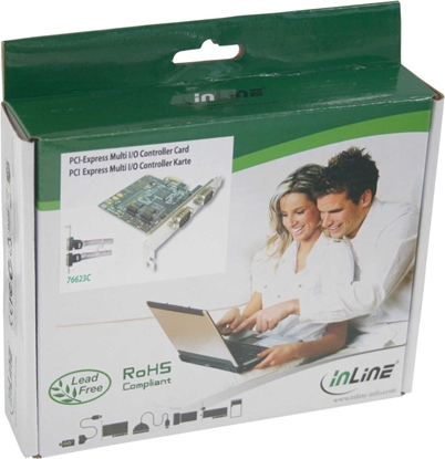 Picture of Kontroler InLine PCIe x1 - 4x Port szeregowy RS-232 (76623C)