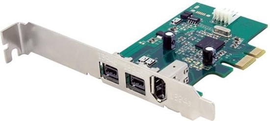 Изображение Kontroler StarTech PCIe x1 - 2x FireWire 800 + 1x FireWire 400 (PEX1394B3)