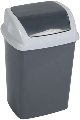 Picture of Kosz na mieci Maul kosz na mieci 5 l Prostoktny kosz na mieci z plastiku, polipropylen (PP) ciemnoszary, biay