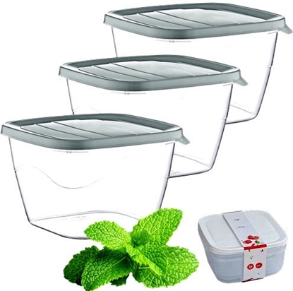 Изображение Kpl Pojemników kwadratowych POLY3 x 2,8 lt