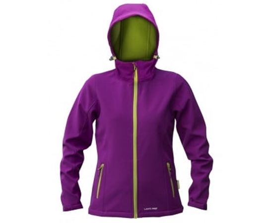 Picture of Lahti Pro Kurtka Soft-Shell z kapturem damska XL fioletowo-zielona L4090504