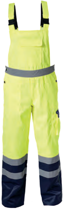 Изображение Lahti Pro Spodnie ogrodniczki ostrzegawcze letnie rozmiar S óte (L4110501)