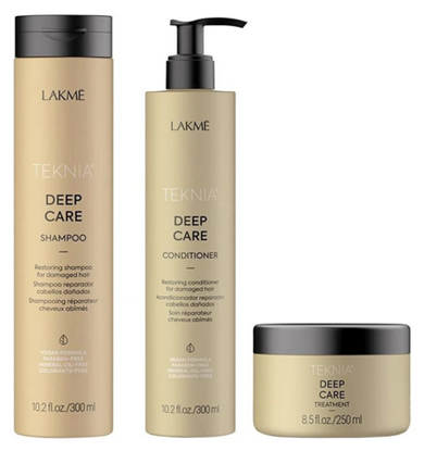 Attēls no Lakmé Teknia Deep Care Pack 300 ml / 300 ml / 250 ml