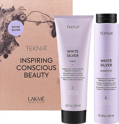 Attēls no Lakmé Teknia White Silver Pack 300 ml / 250 ml
